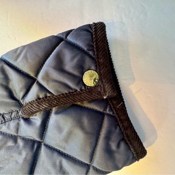 Nautica Womens XL Navy Blue Insulated Quilted Jacket Faux Fur Trim Jacket - Picture 6 of 7